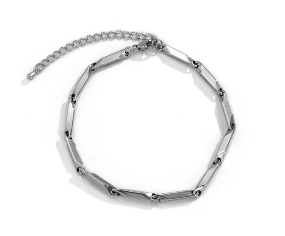 Mens Simple Style Diamond Bracelet