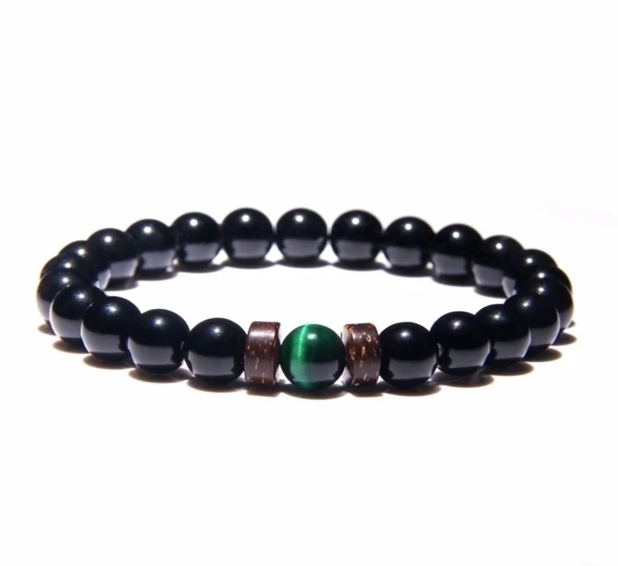 Mens simple Natural stone beaded bracelet