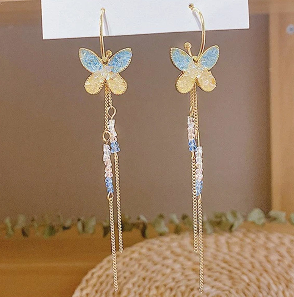 Butterfly Waterfall earrings